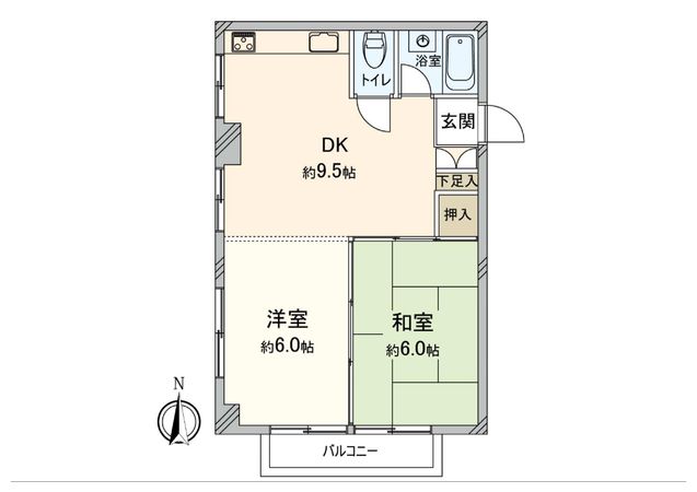 ピース荻窪 間取図(平面図) 間取図(平面図)
