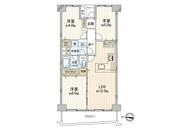 パレロワイヤル杉並 間取図(平面図)