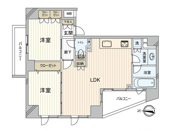 カーサフェリス阿佐ヶ谷テラス 間取図(平面図) カーサフェリス阿佐ヶ谷テラス 間取図(平面図)