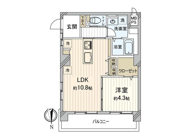 西荻台マンション 間取図(平面図) 間取図(平面図)