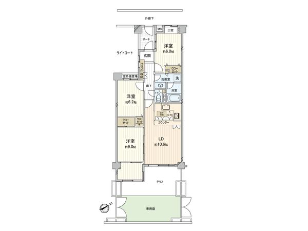 L・フォレスト杉並 間取図(平面図) L・フォレスト杉並 間取図(平面図)