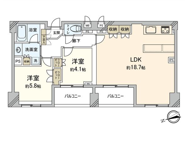 D’クラディア西荻窪 間取図(平面図) 間取図(平面図)
