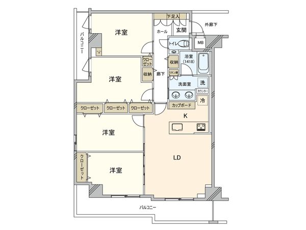 荻窪サニーガーデン 間取図(平面図) 荻窪サニーガーデン 間取図(平面図)