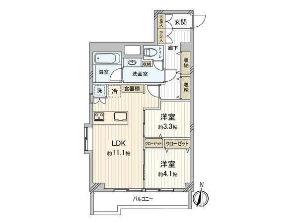 ライオンズマンション荻窪 間取図(平面図) 間取図(平面図)
