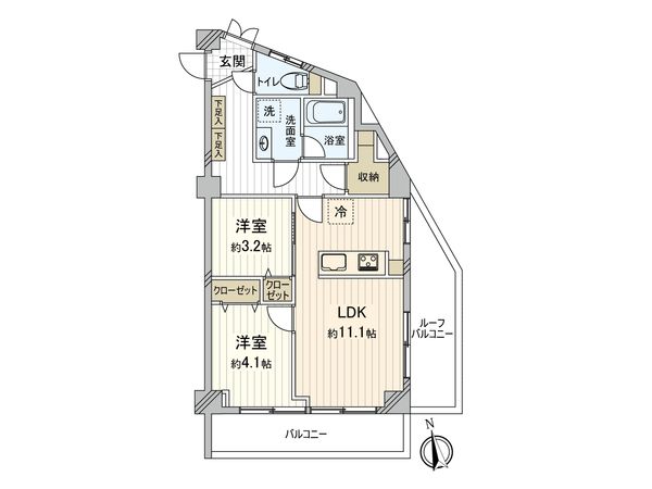 サンライズ鷺宮 間取図(平面図)