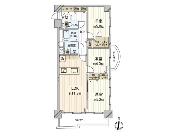 荻窪コーエイマンション 間取図(平面図)