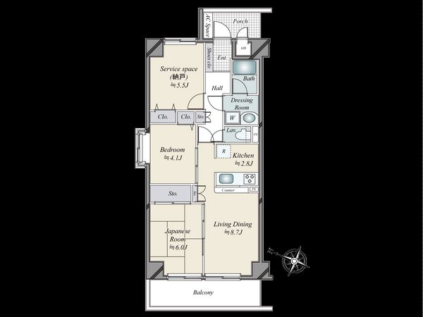 エクセル荻窪西 間取図(平面図) エクセル荻窪西 間取図(平面図)