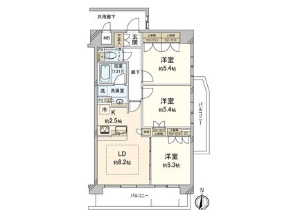 エルデンシア荻窪 間取図(平面図) 間取図(平面図)
