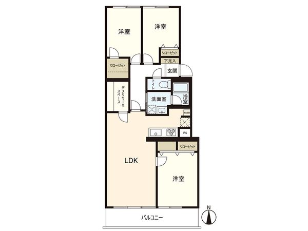 白鷺ハイム 4号棟 間取図(平面図) 間取図(平面図)
