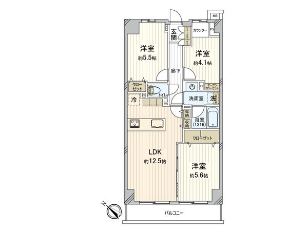 藤和シティコープ杉並善福寺 間取図(平面図) 藤和シティコープ杉並善福寺 間取図(平面図)