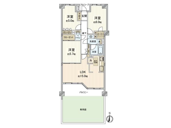 コンファーレ白鷺 間取図(平面図) コンファーレ白鷺 間取図(平面図)