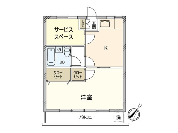 下井草第2サンハイツ 間取図(平面図) 下井草第2サンハイツ 間取図(平面図)