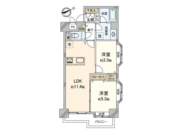 荻窪三丁目シティハウス 間取図(平面図) 荻窪三丁目シティハウス 間取図(平面図)