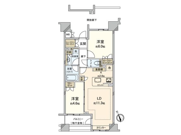 ファミール南阿佐ヶ谷アンシェール 間取図(平面図)