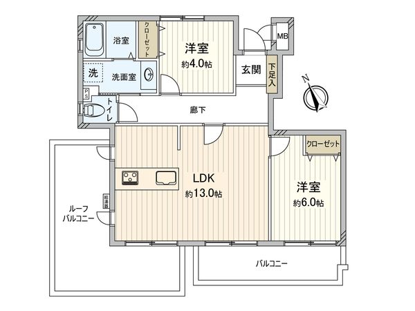 荻窪南シティハウス 間取図(平面図) 荻窪南シティハウス 間取図(平面図)