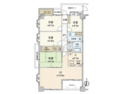 ロイヤルステージ井草 間取図(平面図)