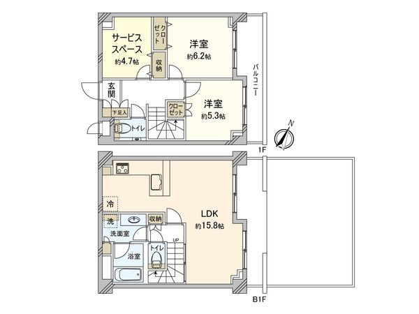 ベルパティオ西荻台 間取図(平面図) 間取図(平面図)