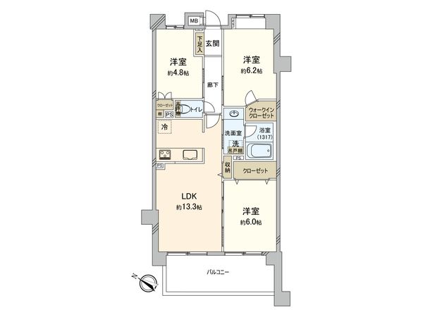 コスモ阿佐ヶ谷ロイヤルフォルム 間取図(平面図) 間取図(平面図)