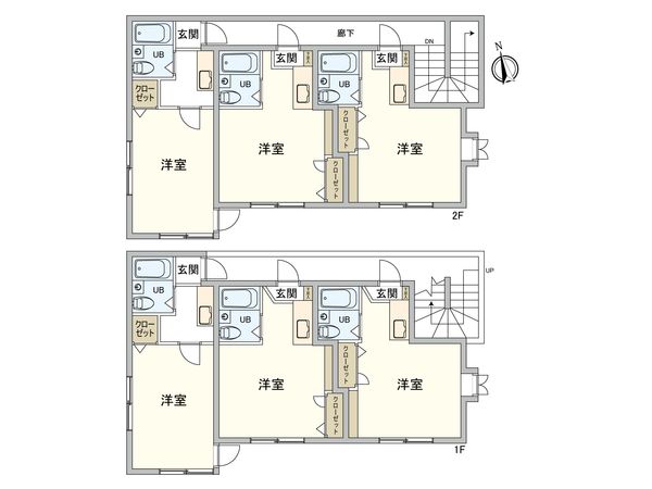 杉並区西荻南2丁目 一棟アパート 【シャロン・ホープ】 間取図(平面図)