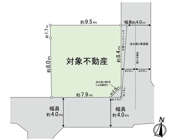 方南1丁目土地 区画図