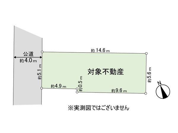 浜田山1丁目 建築条件付き売地A区画 区画図