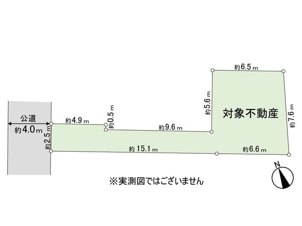 浜田山1丁目 建築条件付き売地B区画 区画図