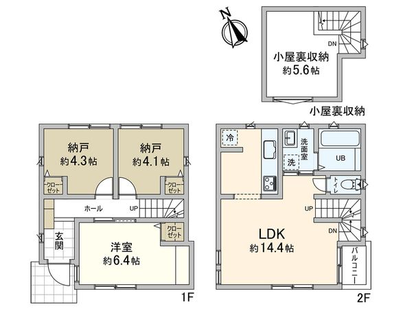 建物プラン例 (間取り図)