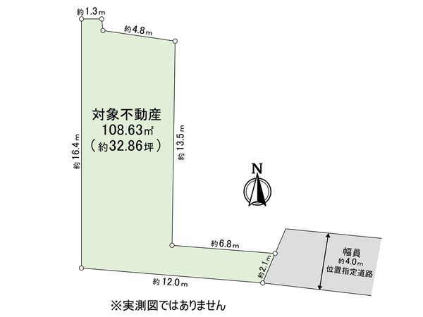 下高井戸5丁目 土地 区画図