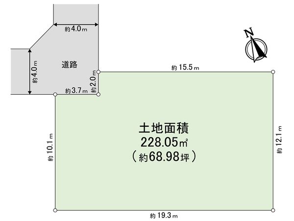 錦町1丁目土地 区画図