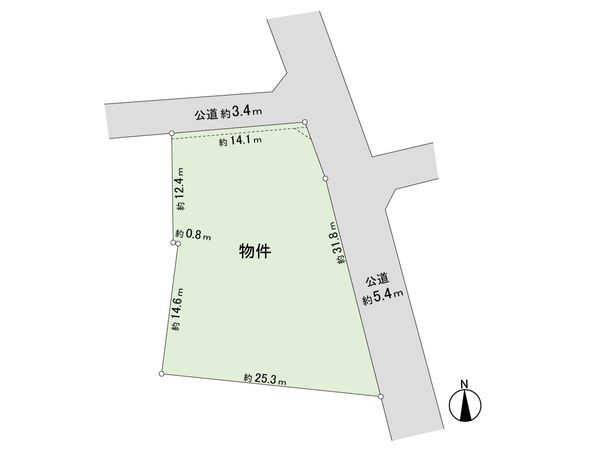成田東2丁目土地 区画図 成田東2丁目土地 区画図
