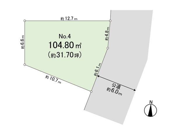永福3丁目4区画 区画図