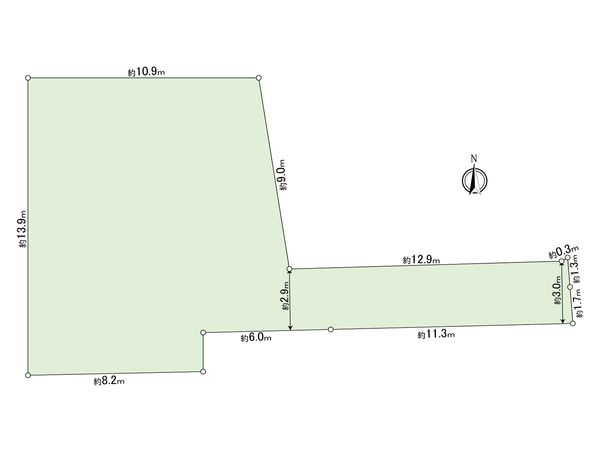 杉並区永福2丁目 土地 区画図 杉並区永福2丁目 土地 区画図