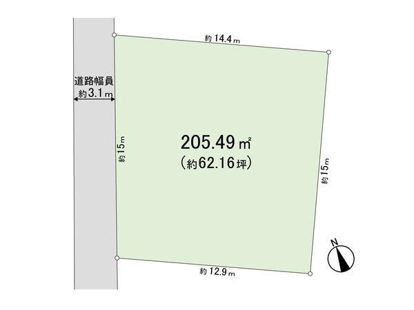 高井戸西2丁目土地 区画図 高井戸西2丁目土地 区画図
