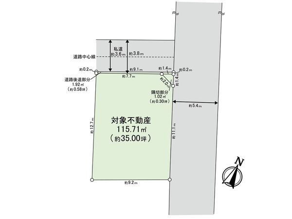 杉並区和泉4丁目 土地 区画図 杉並区和泉4丁目 土地 区画図
