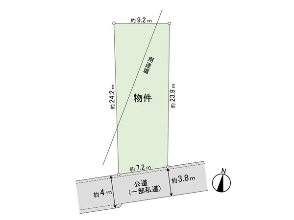 永福1丁目土地 区画図