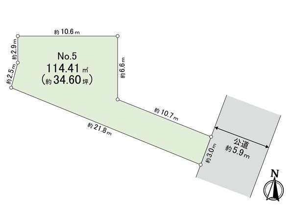 永福3丁目5区画 区画図 永福3丁目5区画 区画図