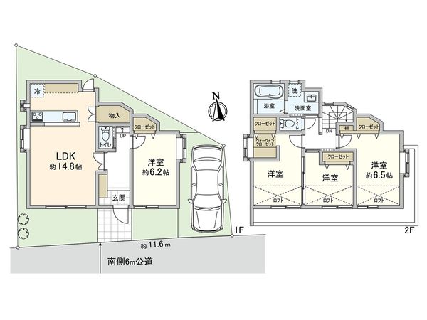 永福3丁目 戸建 間取図(平面図)