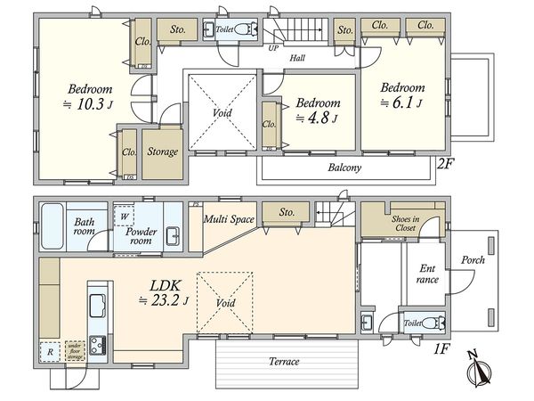 久我山5丁目 戸建 間取図(平面図)