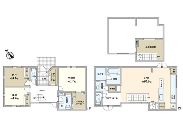 杉並区和泉4丁目 戸建 間取図(平面図)
