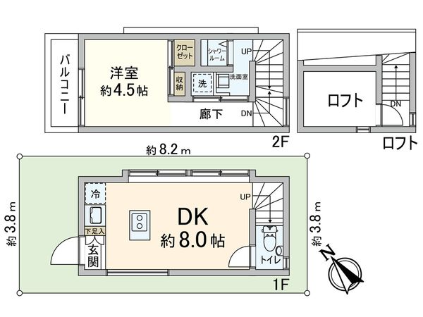 杉並区久我山4丁目 戸建 間取図(平面図) 杉並区久我山4丁目 戸建 間取図(平面図)