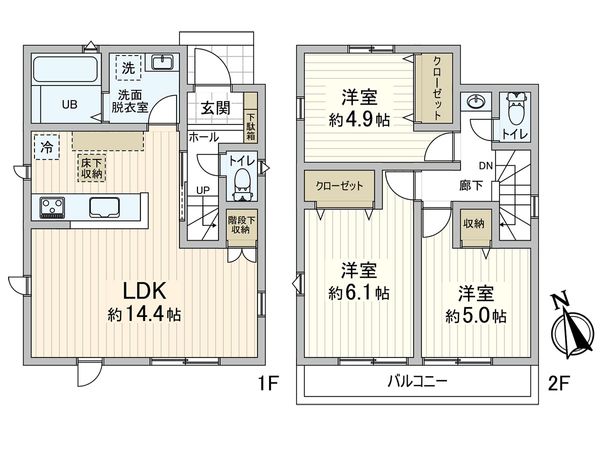 下高井戸4丁目新築 間取図(平面図) 下高井戸4丁目新築 間取図(平面図)