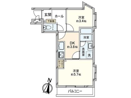 ソアール方南町 間取図(平面図)