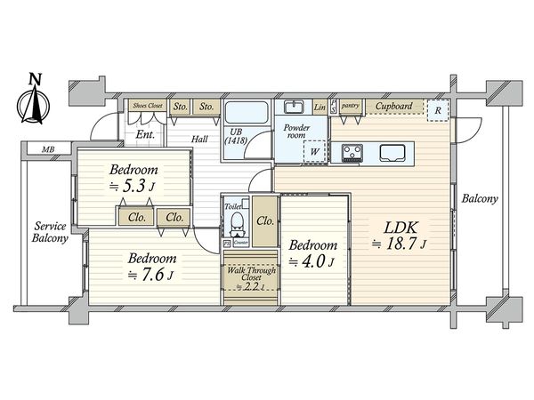 プラウド久我山 間取図(平面図)