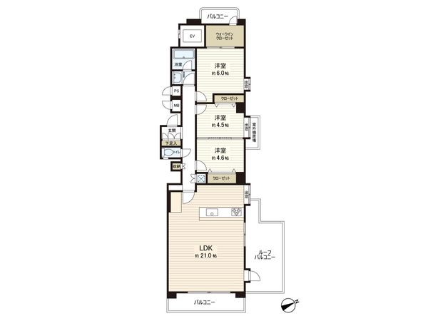 ライオンズガーデン浜田山 間取図(平面図) 間取図(平面図)