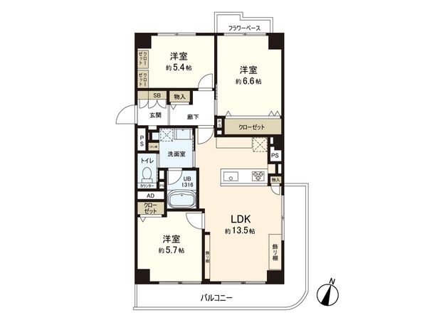 メゾン西永福 間取図(平面図) 間取図(平面図)