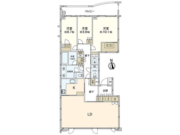 パークシティ浜田山 HOUSE D 間取図(平面図) パークシティ浜田山 HOUSE D 間取図(平面図)