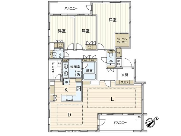 ライオンズ浜田山セントマークス 間取図(平面図) 間取図(平面図)