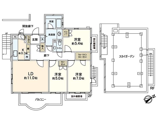 パーク・コート浜田山 ウエストコート 間取図(平面図) パーク・コート浜田山 ウエストコート 間取図(平面図)