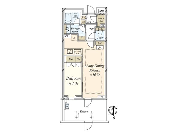サンウッド浜田山 間取図(平面図) サンウッド浜田山 間取図(平面図)