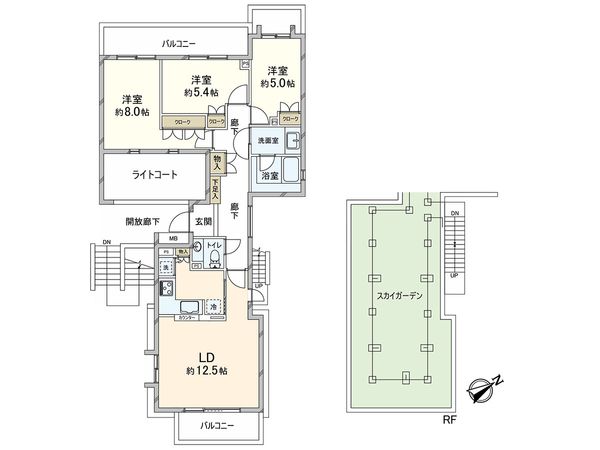 パーク・コート浜田山ウエストコート 間取図(平面図) パーク・コート浜田山ウエストコート 間取図(平面図)
